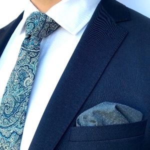 Navy Patterned Tie Bundle